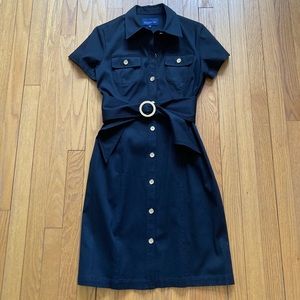 Jones New York Black Shirt Dress